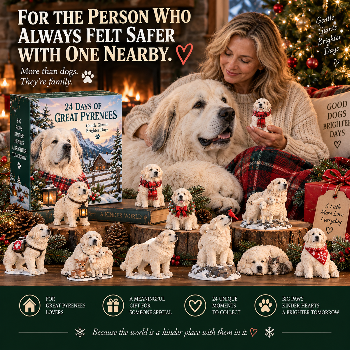 24 Days of Great Pyrenees — Big Paws, Gentle Hearts & 24 Moments to Treasure 🤍🐾