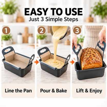 🥐Cross‑Shape Food‑Safe Baking Liner, Simple Clean‑Up Alternative To Disposable Parchment Paper