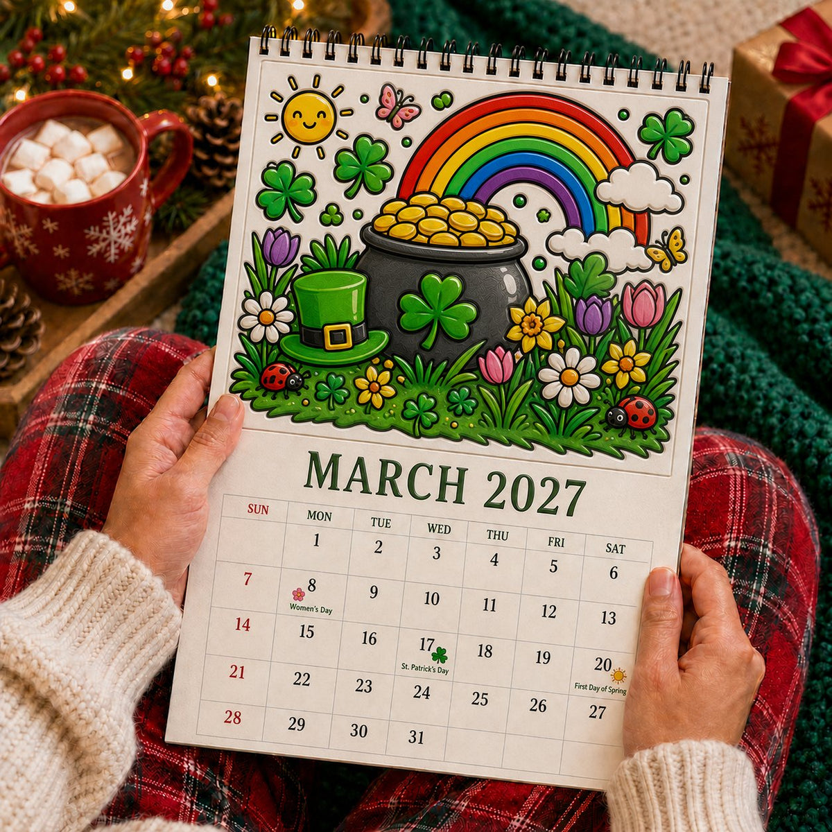 Color The Year 2027 Trace-By-Groove Creative Calendar - Image 5