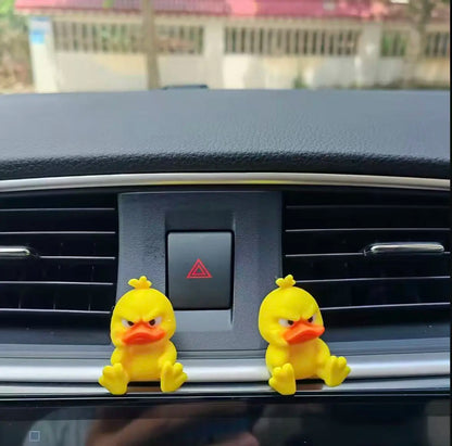 Funny Angry Duck Statue - Cute Desktop & Car Decor
