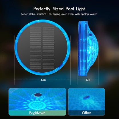 💥49% OFF💥Solar Floating Pool Lights, RGB Pool Lights with Remote Control