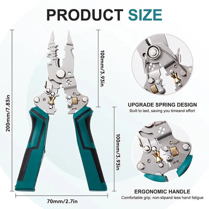 16-in-1 Wire Stripper Pliers with Voltage Tester