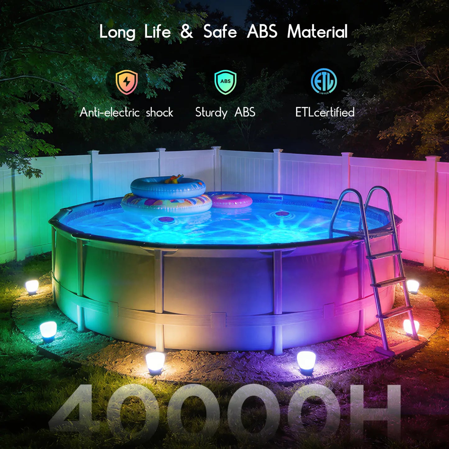 💥49% OFF💥Solar Floating Pool Lights, RGB Pool Lights with Remote Control