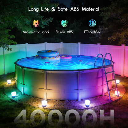 💥49% OFF💥Solar Floating Pool Lights, RGB Pool Lights with Remote Control