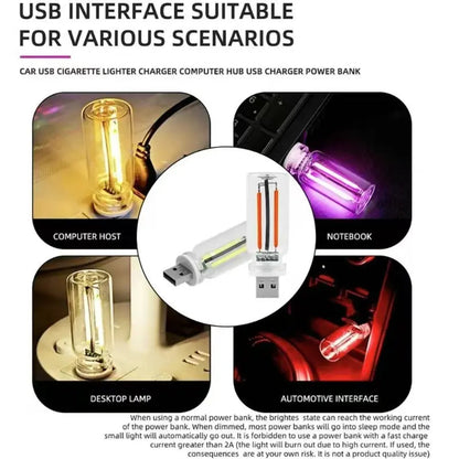 Car USB Touch Dimmable LED Filament Night Light