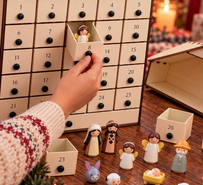 Nativity Advent Calendar 2026 – 24-Day Christmas Countdown with Nativity Figures
