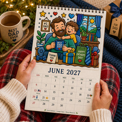Color The Year 2027 Trace-By-Groove Creative Calendar - Image 8