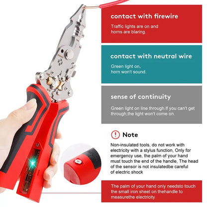 16-in-1 Wire Stripper Pliers with Voltage Tester