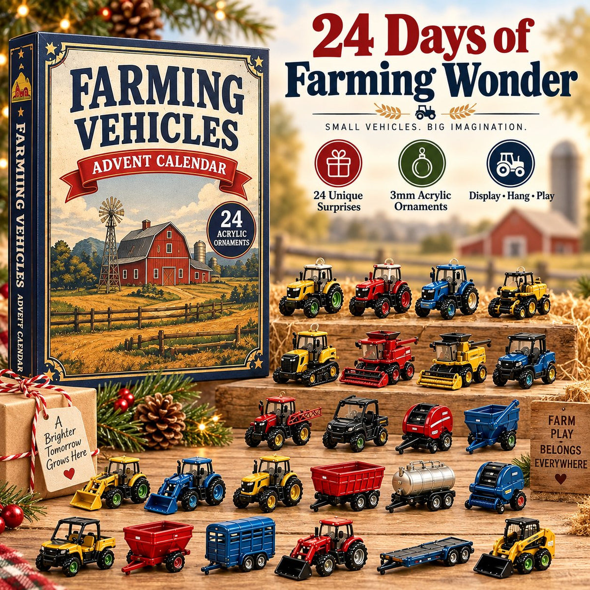 🚜 24-Day Farming Vehicle Advent Calendar | Farm Surprises