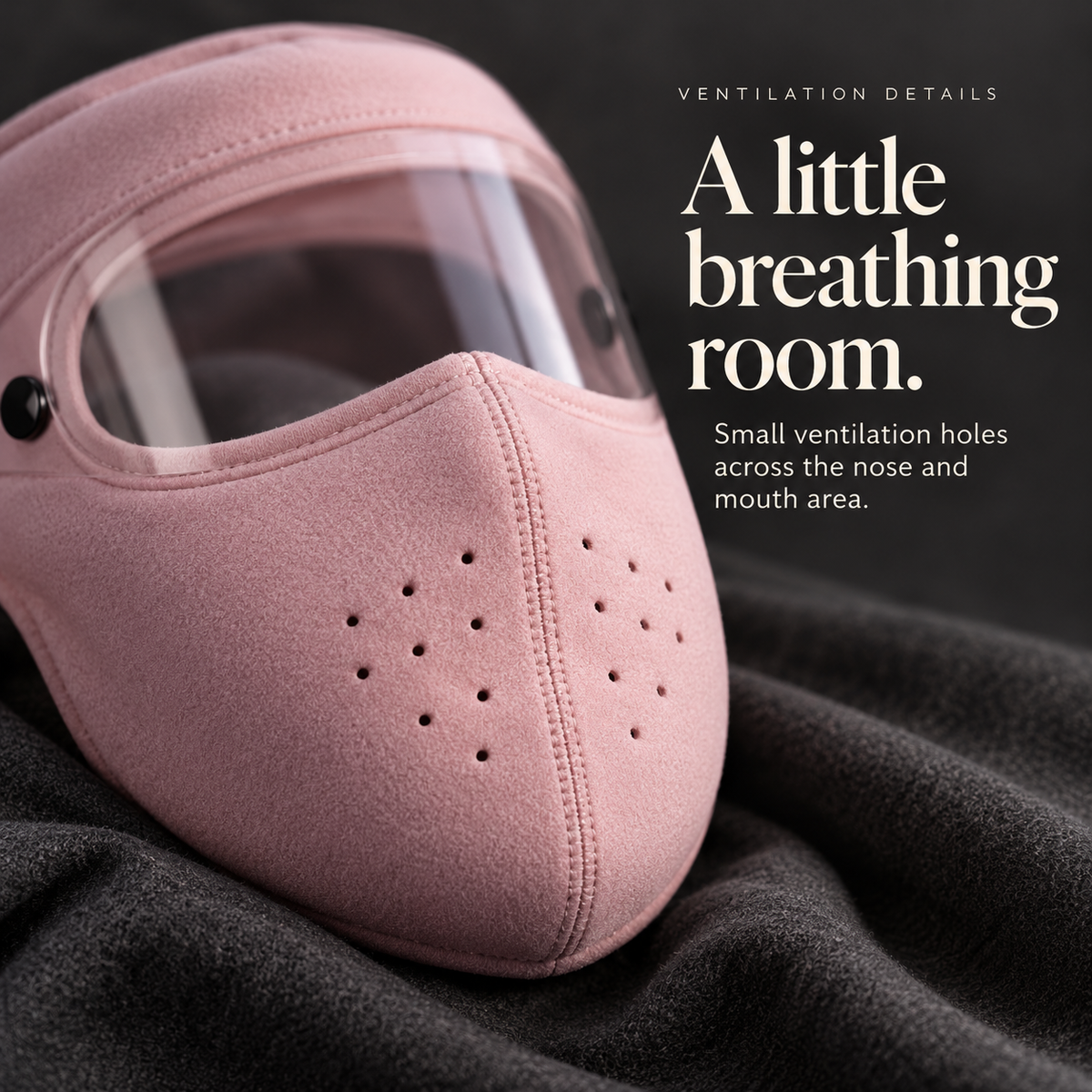 ❄️ Cozy Winter Face Cover with Clear Eye Shield – Comfort for Chilly Days Outdoors