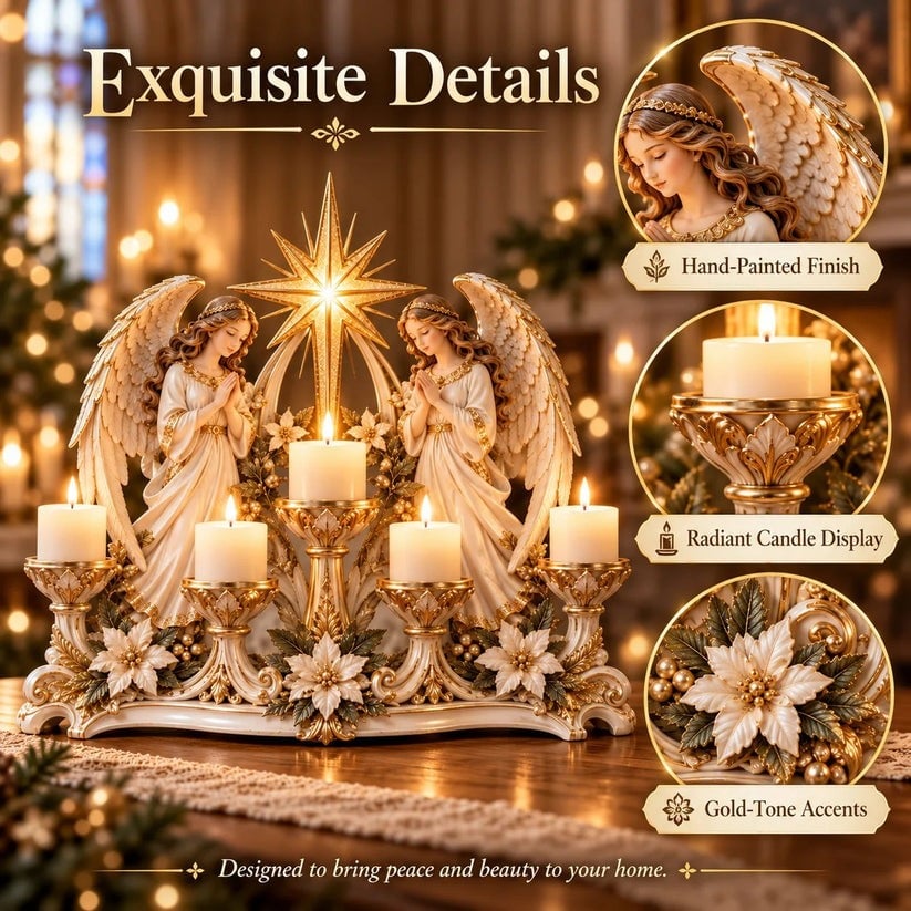 💯✨🕯️ Light of His Presence — Sacred Christian Candleholder ✝️🤍