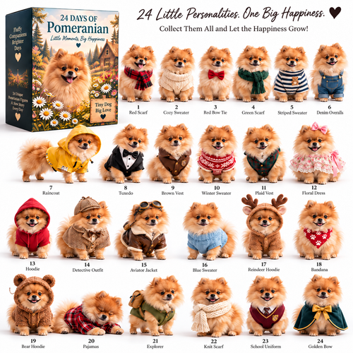 The Fluffy Pomeranian Crew – 24 Little Companions to Discover & Collect