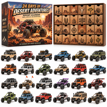 🏜️ Born to Explore🚙 2026 – 24 Days of Off-Road Freedom & Collectible Rides!