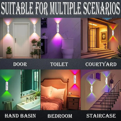 💡 Motion Sensor Night Light – Rechargeable RGB Wireless LED Light with Magnetic Mount