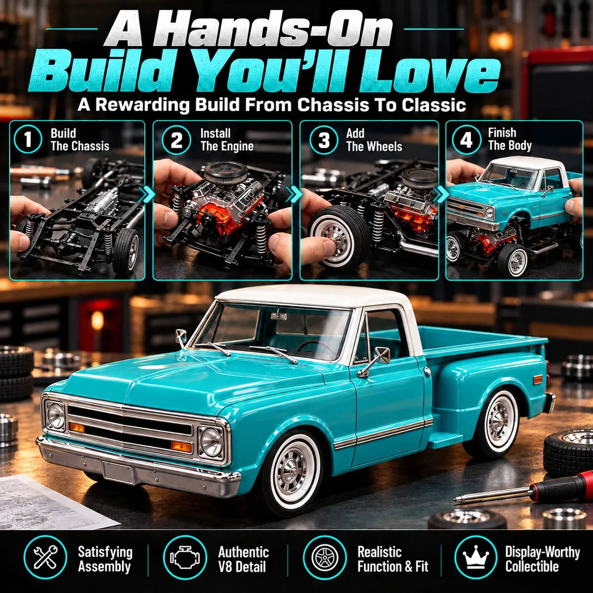 Model Kit – Premium Classic Truck Gift for Collectors & Hobbyists 🏆