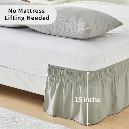 Adjustable Elastic Belt Drop Bed Skirt