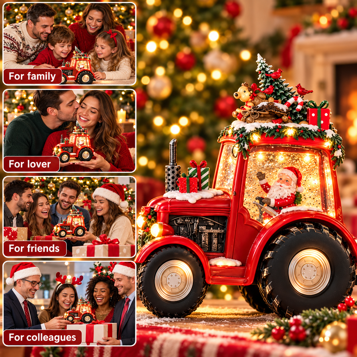 🎁 LAST DAY 50% OFF🚜 Santa Christmas Tractor Music Box