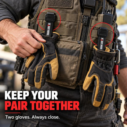 Utility Glove Storage Snap Clip | Never Lose Your Work Gloves Again