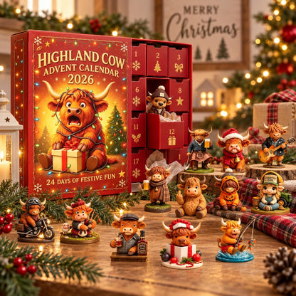 🎄🐮Highland Cow Advent Calendar 2026-3D Model