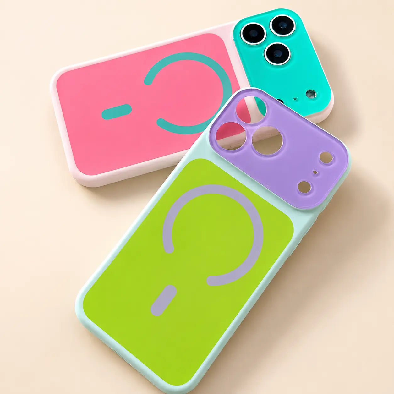 🌈Dopamine Color Block Magnetic Phone Case for iPhone Pro Max