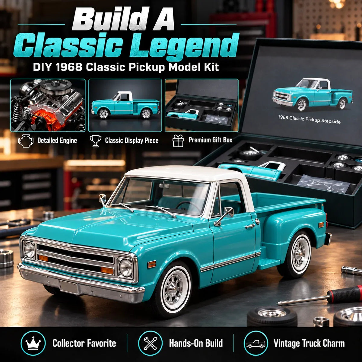 Model Kit – Premium Classic Truck Gift for Collectors & Hobbyists 🏆