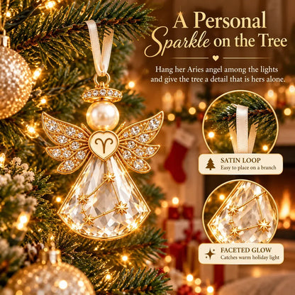 👼 Christmas Zodiac Guardian Angel Keepsake | 12 Signs with Jewel-Toned Designs & Meaningful Gift Cards ✨