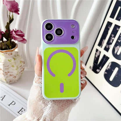 🌈Dopamine Color Block Magnetic Phone Case for iPhone Pro Max