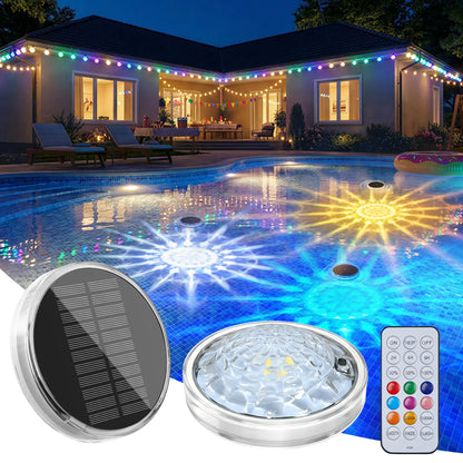 💥49% OFF💥Solar Floating Pool Lights, RGB Pool Lights with Remote Control