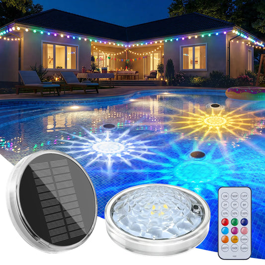 💥49% OFF💥Solar Floating Pool Lights, RGB Pool Lights with Remote Control