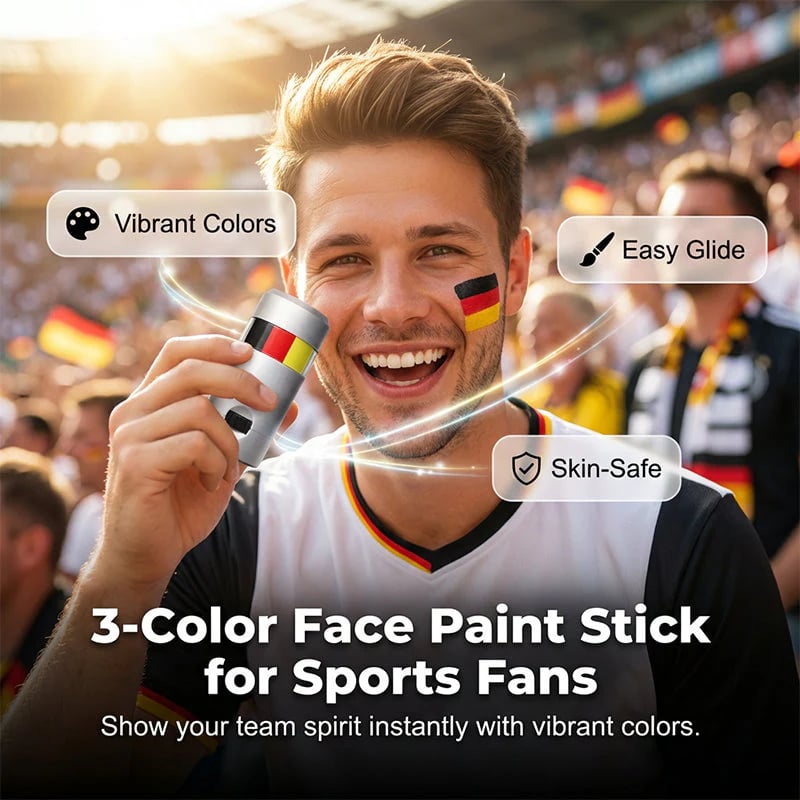 National Flag Face Paint Stick for Sports Fans! ⚽