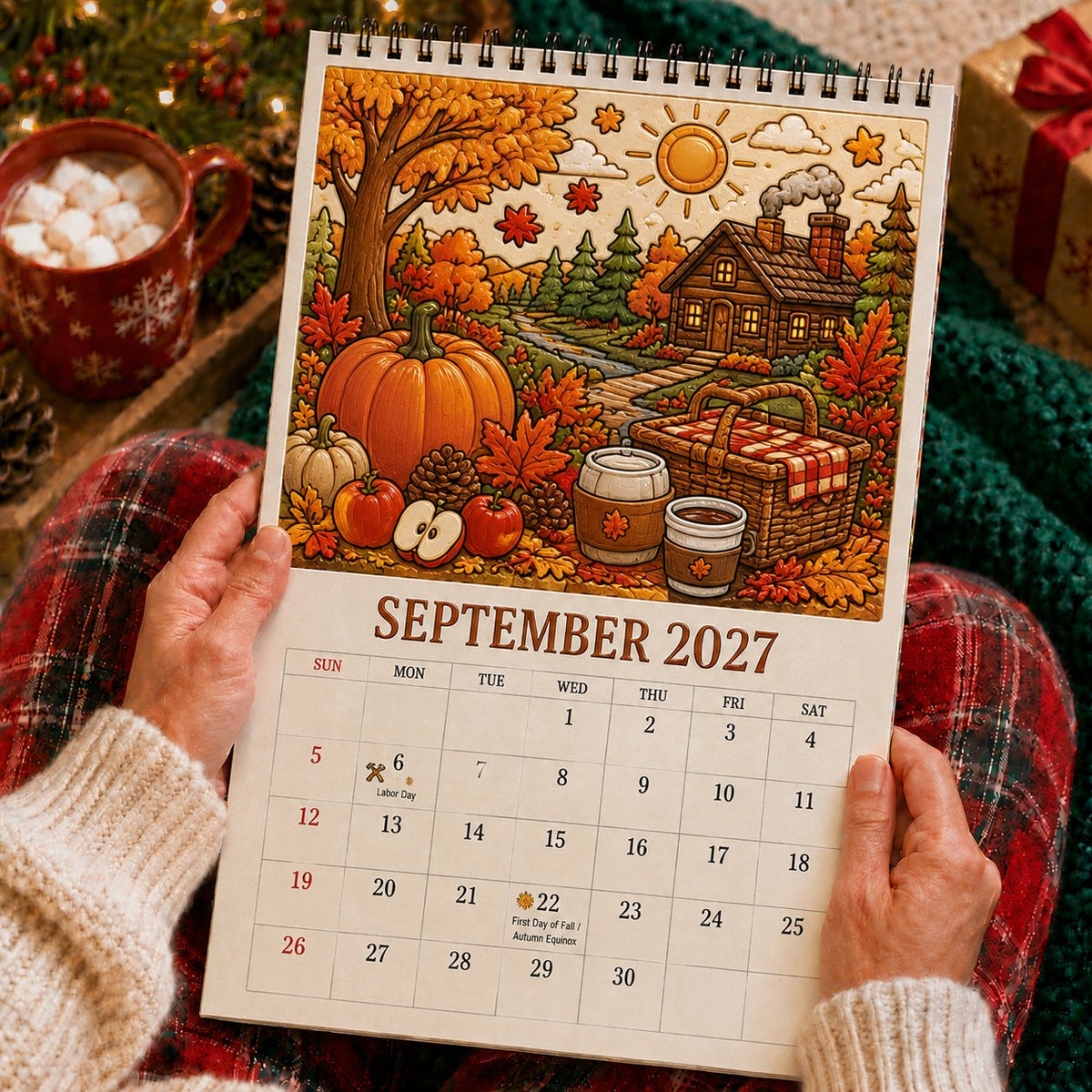Color The Year 2027 Trace-By-Groove Creative Calendar - Image 11