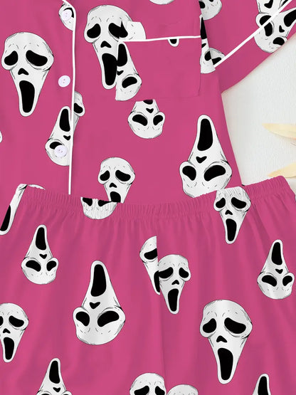 Horror Mask Pajamas Set