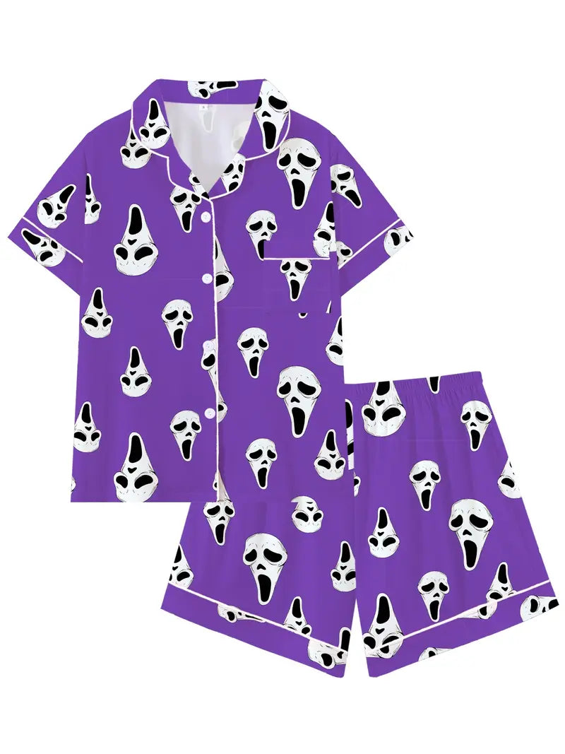 Horror Mask Pajamas Set