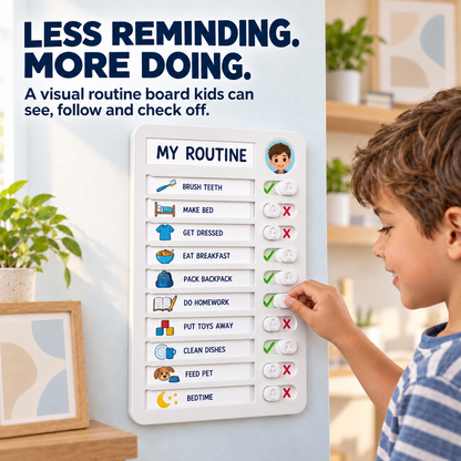 🧒 Kids Visual Chore Board – Make Everyday Routines Easier to See & Follow