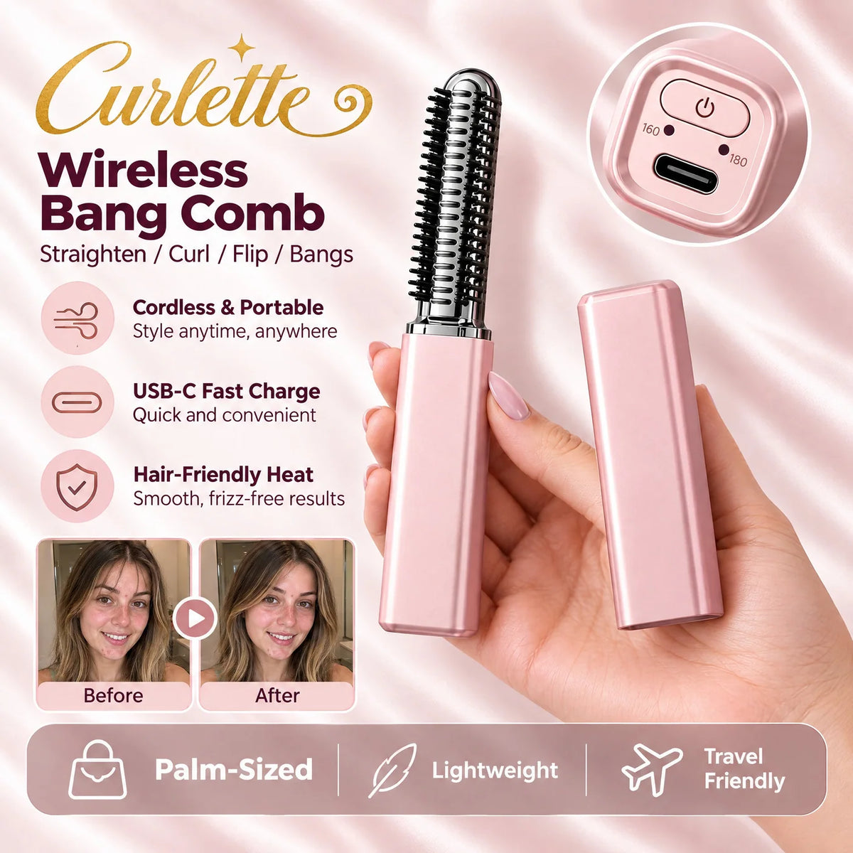 Portable Bang Styling Comb