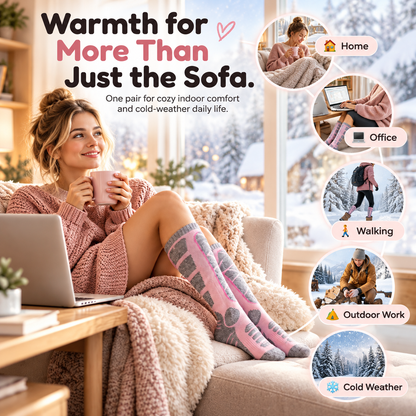 🔥 WarmStep  Rechargeable Heated Socks – Adjustable Heat for Cold Weather