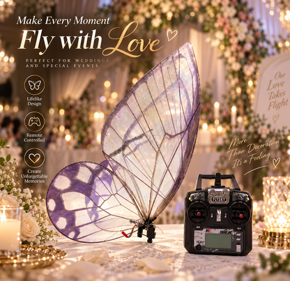 Remote Controlled Flying Butterfly Drone Wedding Ring Delivery