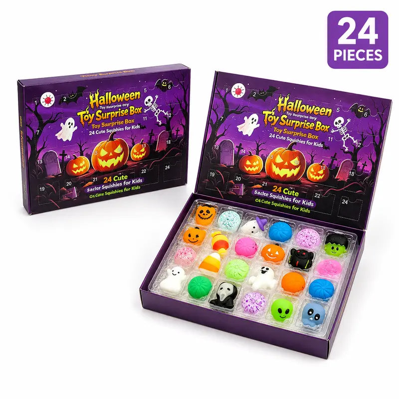 24-Piece Halloween Squishy Surprise Box
