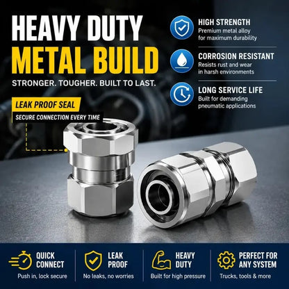 🔥HOT SALE🔥Heavy-Duty Truck/RV Air Line Fitting Kit (8-Piece Set)