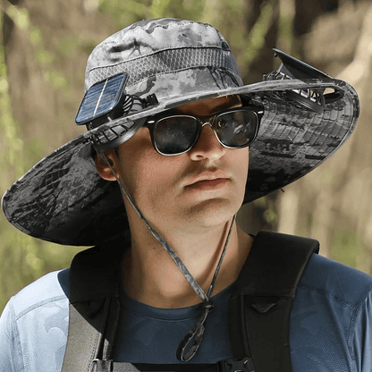 ☀️ SUMMER SALE☀️ Solar-Powered Cooling Hat with USB Fan – Stay Cool Anywhere!  🌊 Perfect for Fishing, Hiking, Golf & Outdoor Adventures!