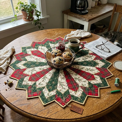 Holiday Star Table Topper Quilting Template Set