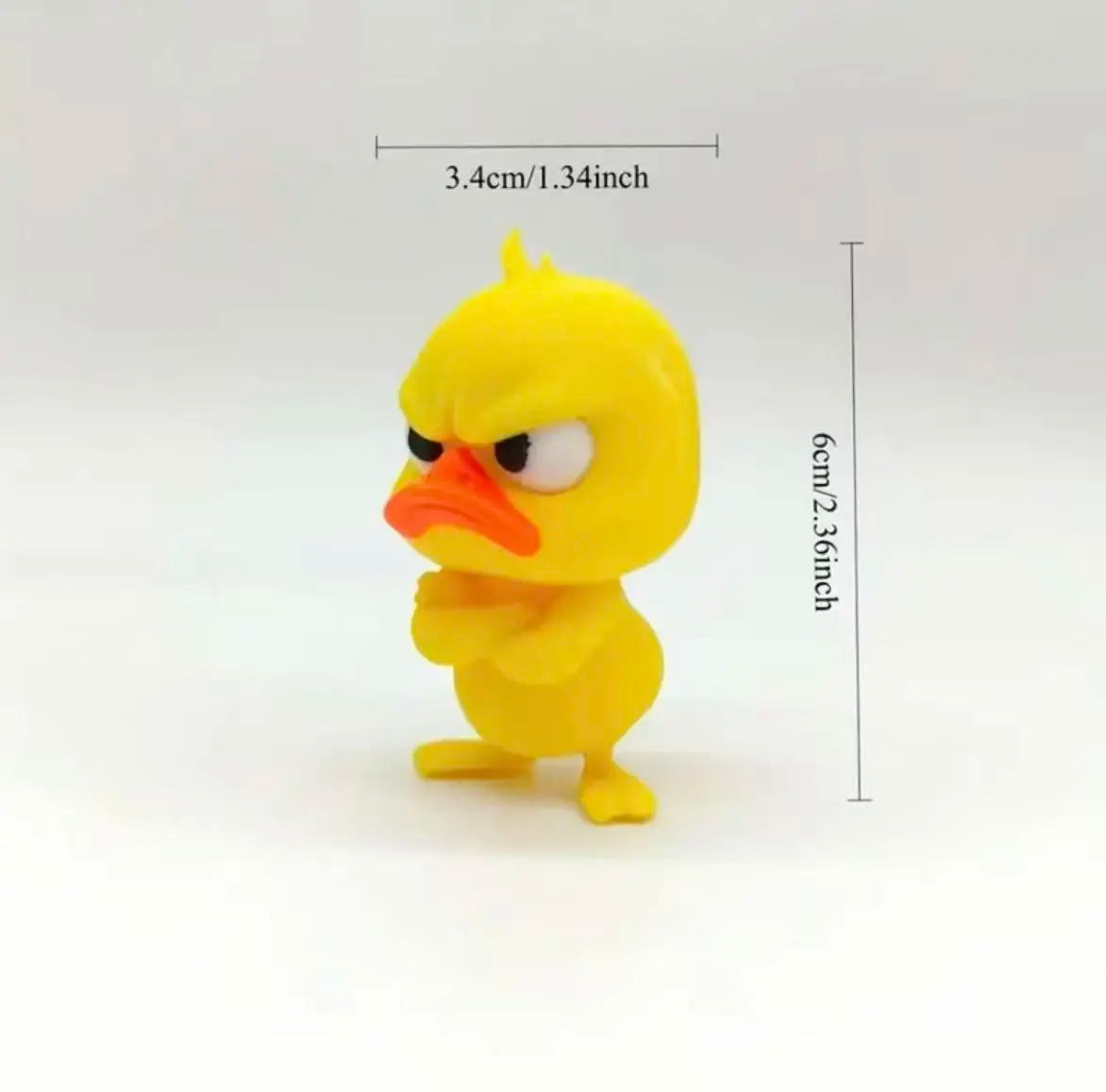 Funny Angry Duck Statue - Cute Desktop & Car Decor