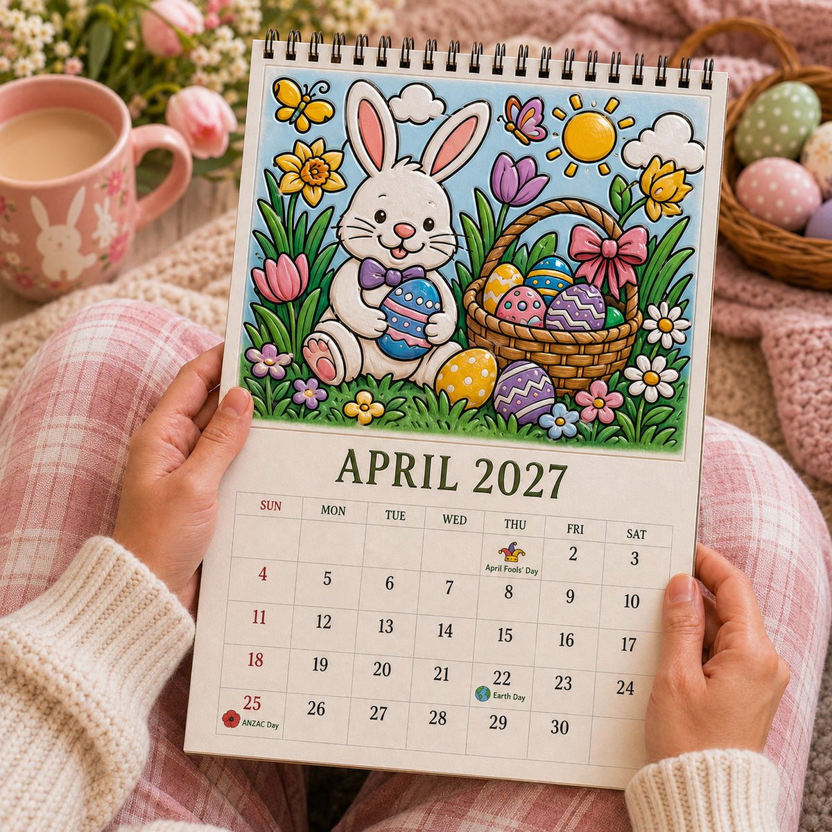 Color The Year 2027 Trace-By-Groove Creative Calendar - Image 6