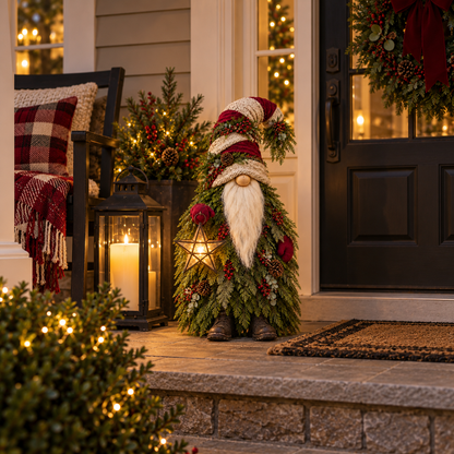 Evergreen Star Gnome™ Lighted Christmas Woodland Decor