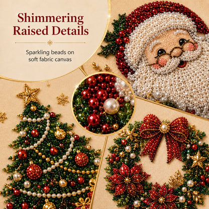 🎨💎DIY Christmas Pearl Diamond Art Kit-🧘Relaxing, Beginner-Friendly & Fun to Create