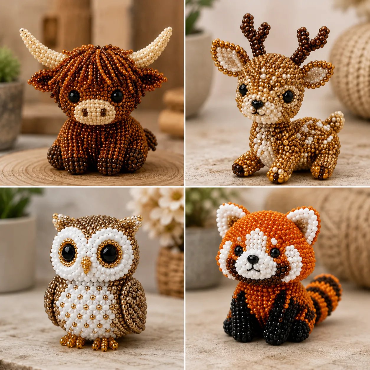HOT🧵✨ Tiny 3D Beaded Animal DIY Kit
