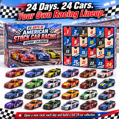 🏎️ Stock Car Racing Advent Calendar – Build Your Dream Racing Lineup