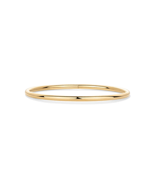 Gold Plated Bangle Bracelet - Classic & Lightweight