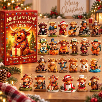 🎄🐮Highland Cow Advent Calendar 2026-3D Model