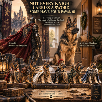 24 Days of German Shepherd Knights — 24 Loyal Guardians, One Unbreakable Bond. 🐾❤️